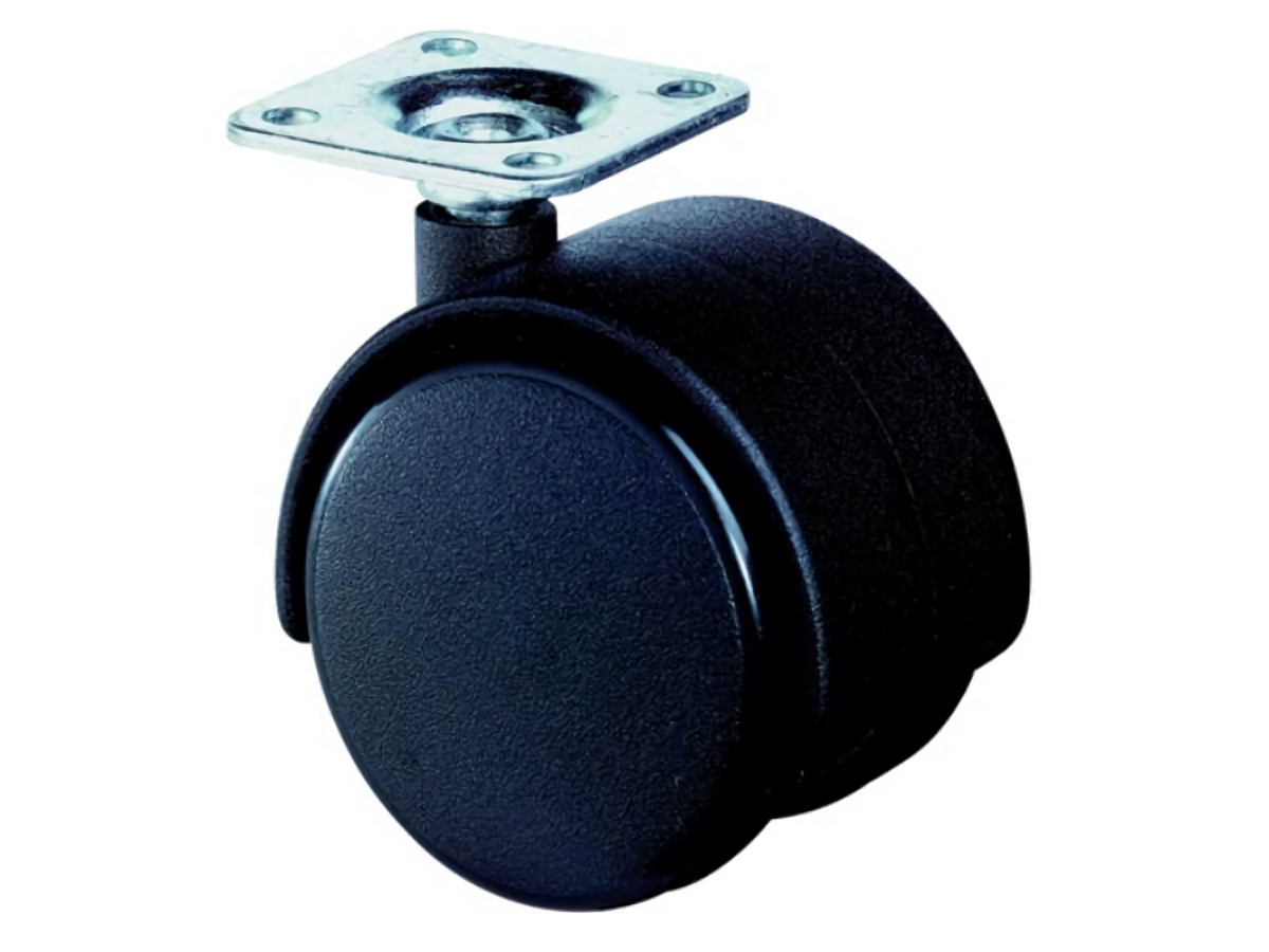 BS ROLLEN F75.050.PL Kunststoffdoppelrolle  Rad-Ø 50 mm Tragfähigkeit 40 kg mit