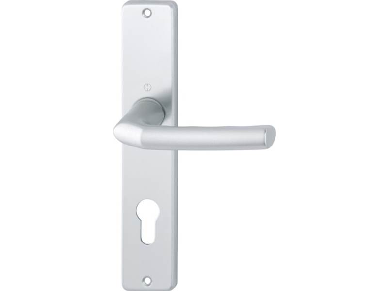 HOPPE 2533978 Langschildgarnitur Birmingham 1117/202SP Aluminium F1 PZ 72 mm DIN