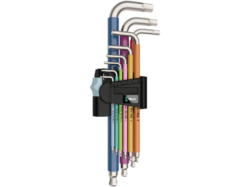 WERA 05022669001 Winkelschraubendreher-Satz 3950 SPKL/9 SM 9-teilig SW 1,5 - 10