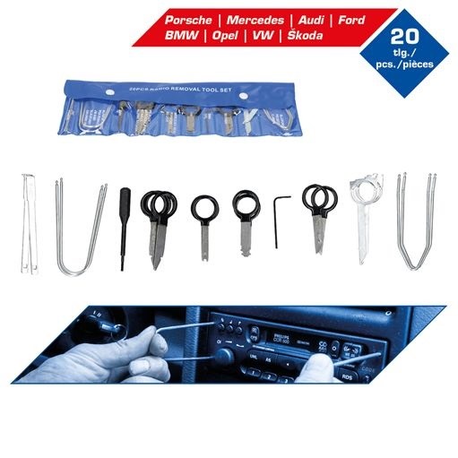 Brilliant Tools  BT511200 Radio-Demontage-Satz, 20-tlg