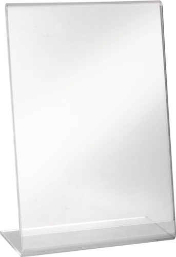 HELIT H2354302 Tischaufsteller  DIN A4 hoch Acryl transparent freistehend