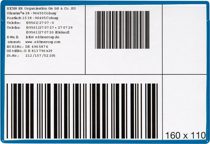 EICHNER 9218-04190 Etikettentasche  B160xH110mm magnetisch