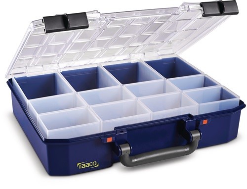 RAACO 144551 Sortimentskasten CarryLite 80 4x8-12 B337xT278xH80mm 12 Fächer