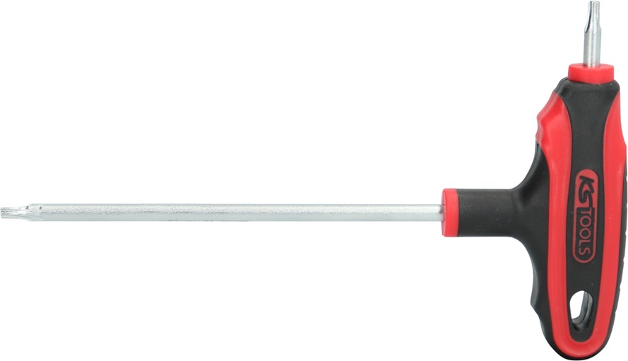 KS Tools 151.8121 ERGOTORQUEplus T-Griff-Torx-Winkelstiftschlüssel,Bohrung, TB10