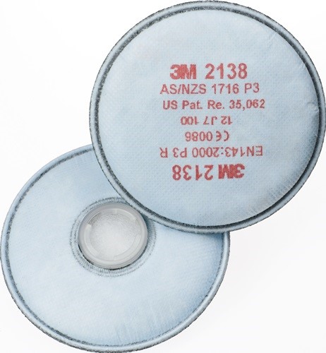 3M 7000029735 Rundpartikelfilter 2138 EN 1473:2000 P3R f.4000370675,-680, -690,-