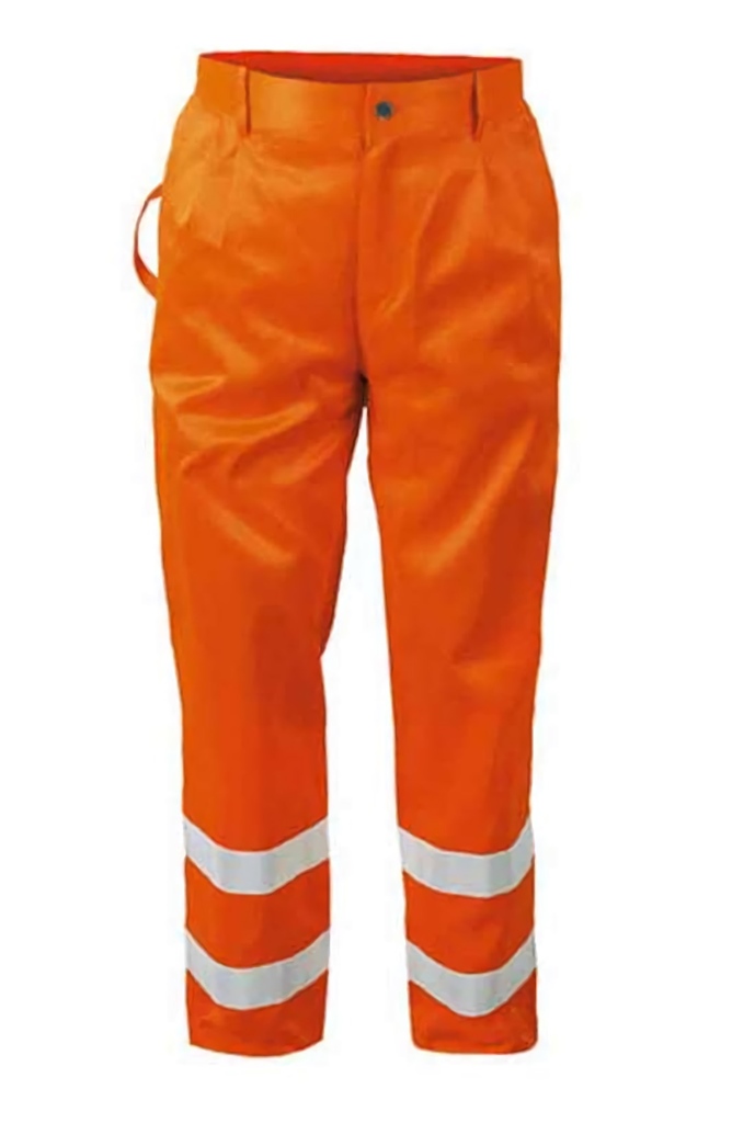 Gr .46 *HEINZ* WARNSCHUTZ-BUNDHOSE orange *HEINZ* HIGH VIS TROUSERS