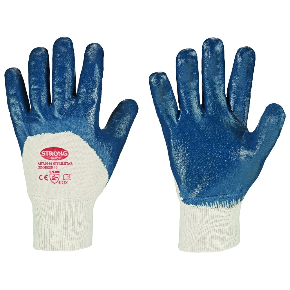 Gr .11 *NITRILSTAR* STRONGHAND® HANDSCHUHE blau *NITRILSTAR* STRONGHAND® GLOVES
