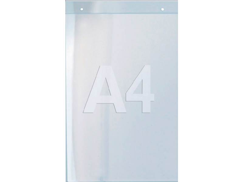 5831-7 Wandprospekthalter DIN A4 hoch Acryl transparent