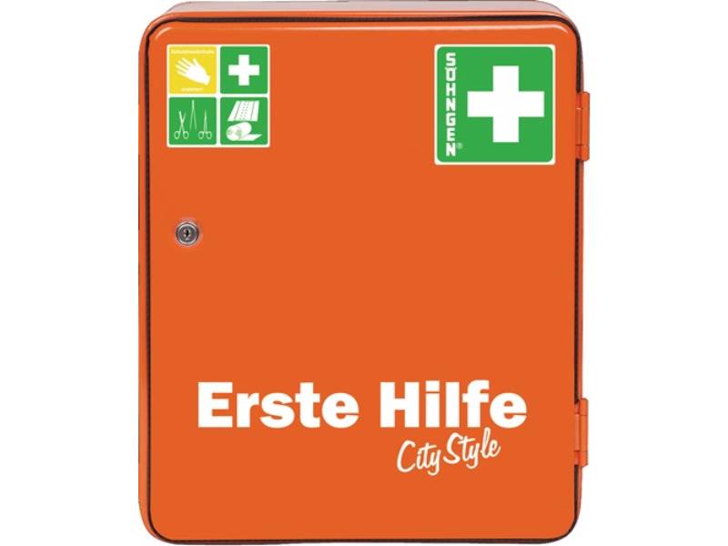SÖHNGEN 0501030 Verbandschrank HEIDELBERG City Style B302xH362xT140ca.mm orange