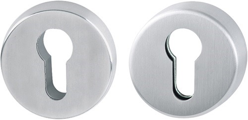 HOPPE 11537218 Schutzrosettenpaar E42ZNSB/42HS Edelstahl F69 rund ohne Zylindera