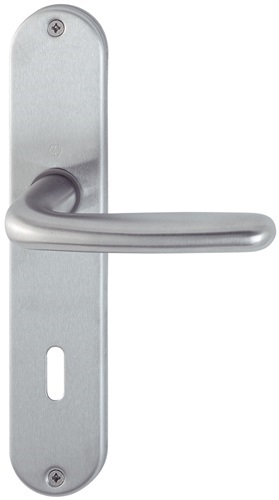 HOPPE 2423656 Langschildgarnitur Cardiff E1850Z/302 Edelstahl F69 OB 72 mm DIN l