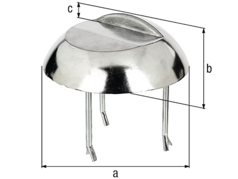 GAH 410476 Auflaufstütze  Aluminiumguss anschraubbare Betonanker 65 mm