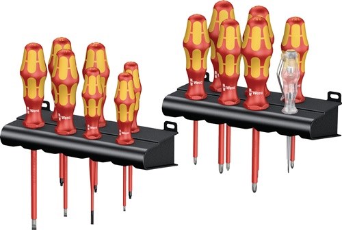 WERA 05105631001 Schraubendreher-Satz Kraftform Big Pack 100 VDE 16-teilig Schli