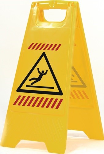 SPRINTUS 302015 Warnschild  Achtung Rutschgefahr Piktogramm B 300 x H 570 mm sig