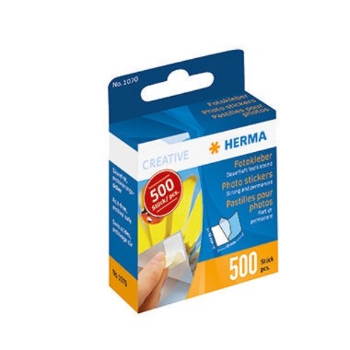 HERMA Klebepad 1070 12x17mm weiß 500 St./Pack.