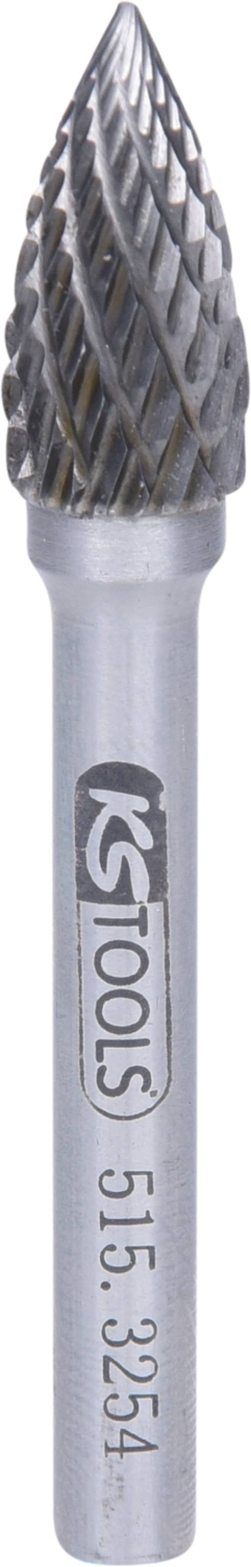 KS Tools 515.3254 HM Spitzbogen-Frässtift Form G, 10mm