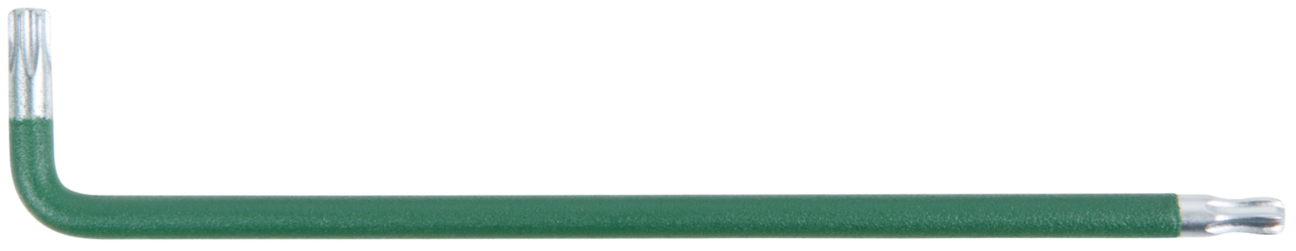 KS Tools 151.4274 Kugelkopf-Torx-Winkelstiftschlüssel, XL, T25, Grün