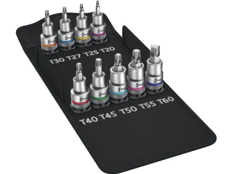 WERA 05004202001 Steckschlüssel-Satz 8767 C TX HF 1 9-teilig 1/2 '' T20 - T60