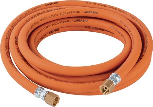 SIEVERT 770038 Propangasschlauch  5xmm G3/8'' LH x G3/8'' LH Hochdruck Länge 10