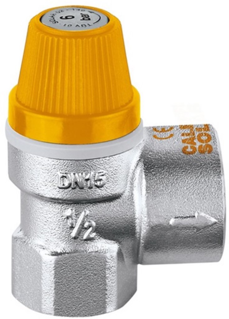 CALEFFI 253046 Solar-Sicherheitsventil 253 1/2Zoll x 6 bar 1/2Zoll x 6 bar