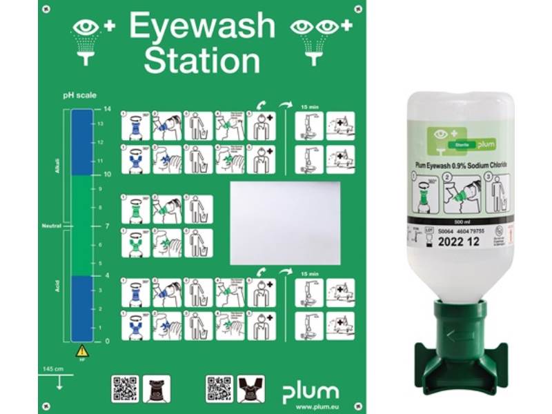 PLUM 4611 Augenspülstation  0,5 l HxBxTca. Haltbarkeit 3 Jahre(ungeöffnete Flasc