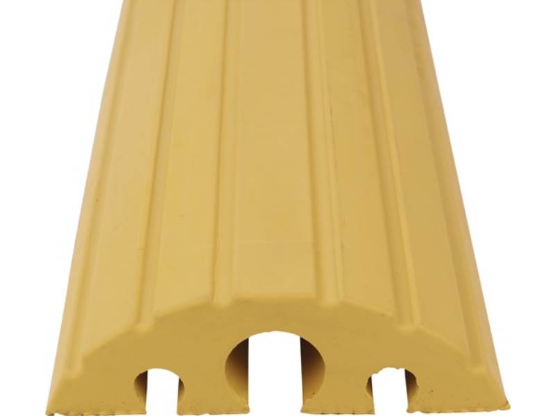 20012NW Schlauch- und Kabelbrücke L1200xB210xH65mm Vollgummi gelb