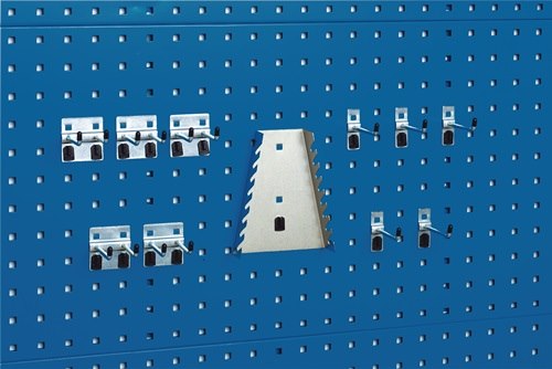 BOTT 14030064 Werkzeughaltersortiment  11-tlg. verzinkt passend für Lochplatten
