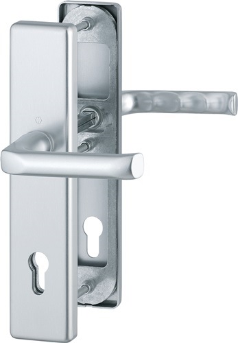 HOPPE 3671803 Schutzgarnitur London 113/2221/2210 Aluminium F1 92 mm 67-77 mm