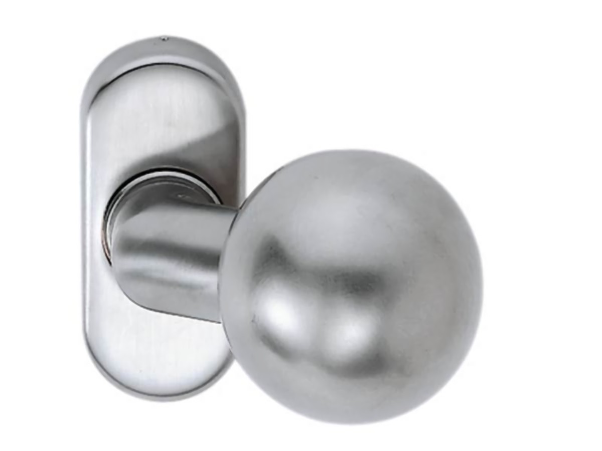 EDI 2033/4010/01 Profiltür-Knopf 2033/4010 Material Aluminium F1  fest/drehbar