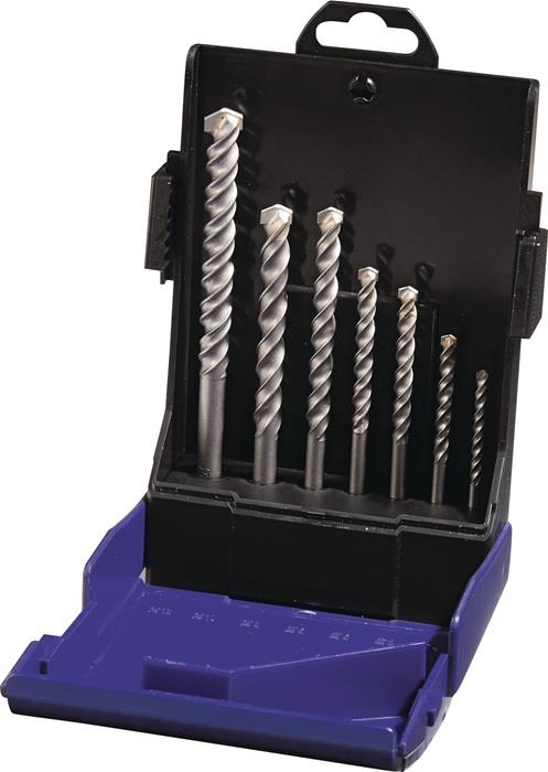 TECWERK  Hartmetallschlagbohrer-Satz  7-teilig 4/75,5/85,8/120,10/120,12/150,2x6