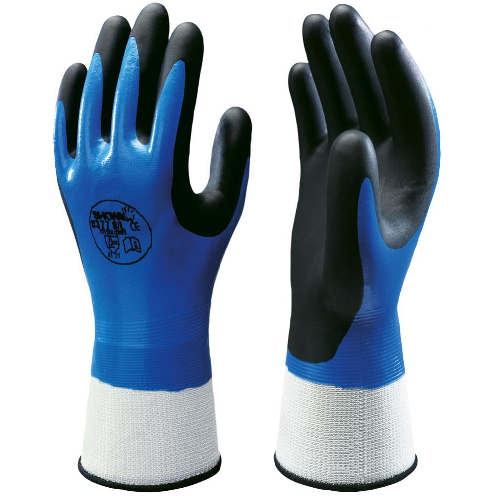 Gr .10 *SHOWA 377* NITRIL FOAM GRIP HANDSCHUHE blau *SHOWA 377* NITRILE FOAM GRI