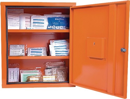 SÖHNGEN 503009 Verbandschrank EUROSAFE B490xH560xT200ca.mm orange 1-türig