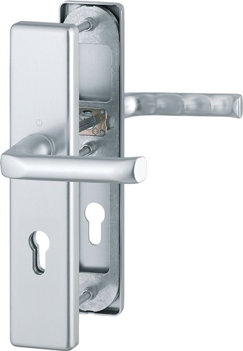 HOPPE 3671900 Schutzgarnitur London 113/2221/2210 Aluminium F1 72 mm 37-47 mm
