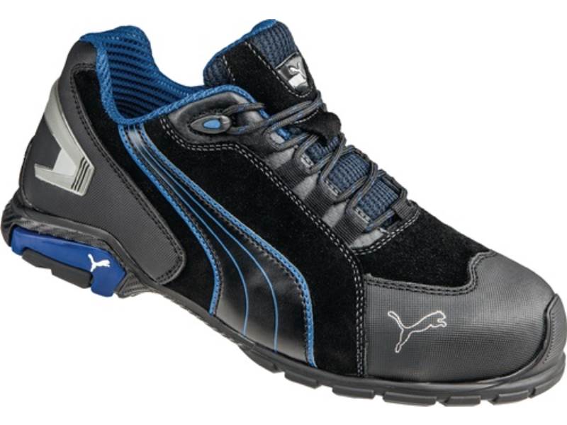 PUMA 642750256000044 Sicherheitsschuh Rio Black Low Größe 44 W. 11 schwarz/blau