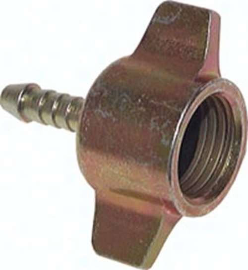 Schlauchtülle für Reifenfüll- flasche, M 16x1,5 - 6 (1/4'')mm ST LKW