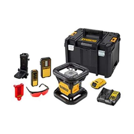 DeWalt DCE079D1R-QW Rotationslaser, Vertikal-Lot doppelt,rot
