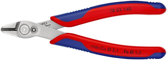 KNIPEX 78 03 140 Elektronikseitenschneider Super-Knips® INOX Länge 140 mm Facett