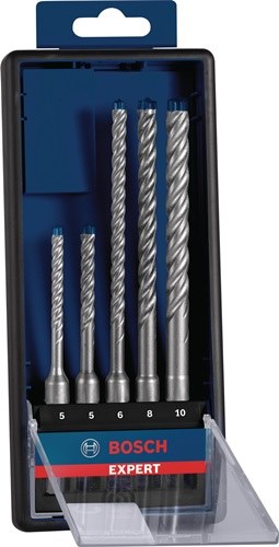 BOSCH 2608900197 Hammerbohrer-Satz Expert plus 7X 5- teilig SDS Plus Kunststoffk