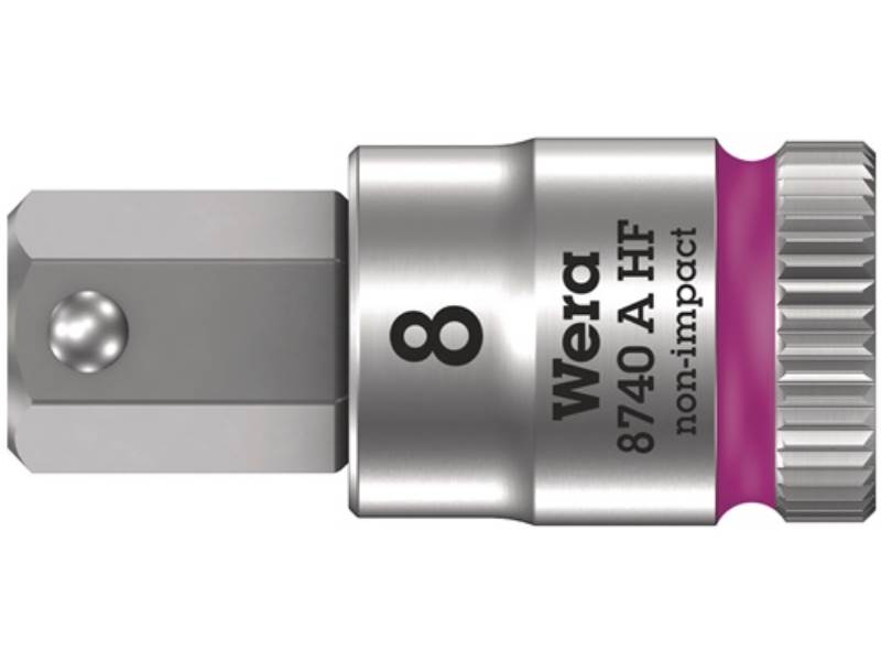 WERA 05003339001 Steckschlüsseleinsatz 8740 A HF 1/4 '' Schlüsselweite 8 mm Läng