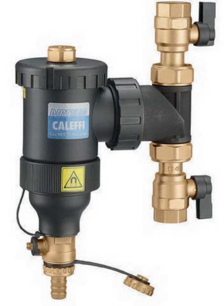 CALEFFI 545347 Schlammabscheider 545 mit Magnet, aus Technopolymer 1 1/4Zoll mit