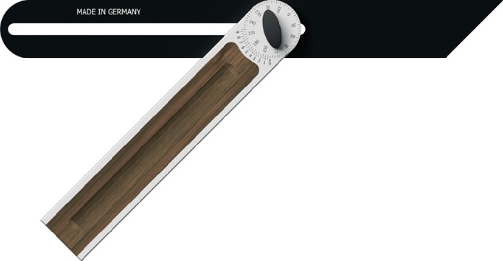 ULMIA 505-330 Schmiege Alu-Line 505-330 Schienenlänge 330 mm Aluminium mit Nußba