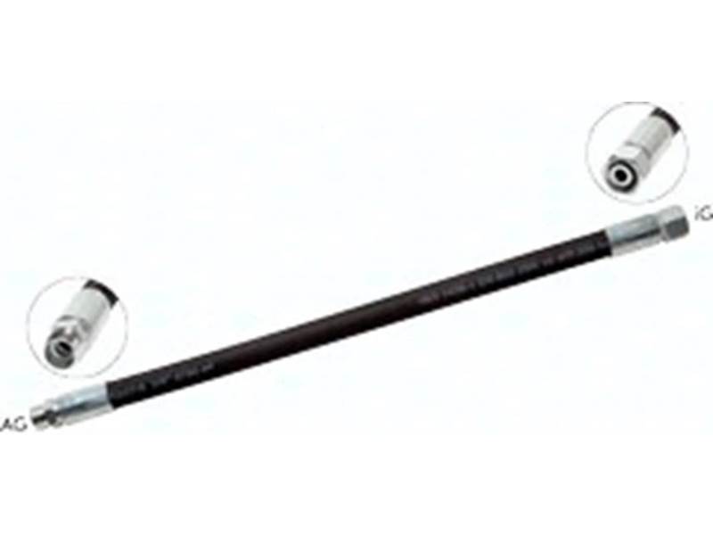 Hydraulikschlauch 2 SN, DKO / CEL 10 L (M 16 x 1,5), 700mm 2SN8-10L-700-IA