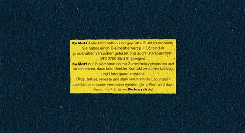 DOLEZYCH 6101108 Antirutschmatte  L500 cm B25 cm D8 mm aus Granulat 1 Rolle