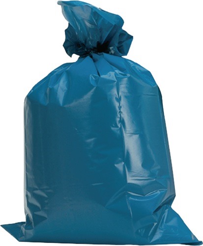 Kunststoffsack 120 l LD-PE blau 60 µm B700xL1100mm 250 Stück
