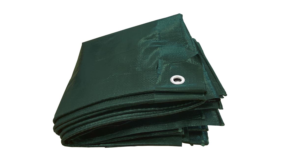 Gr .3 x 4 Meter PE-GEWEBEPLANE   90g/m²   GRÜN grün PE-tarpaulin   90g/m²   gree