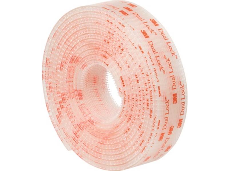 3M 7100123340 Druckverschluss Dual Lock SJ356B transluzent Länge 2,5 m Breite 25