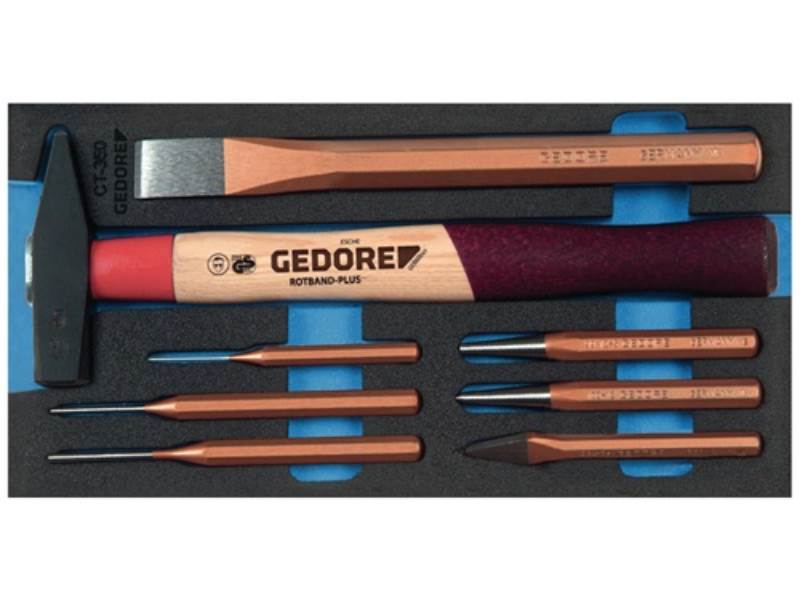 GEDORE 2309041 Werkzeugmodul 1500 CT1-350 8-teilig  1/3-Modul Schlagwerkzeugsatz