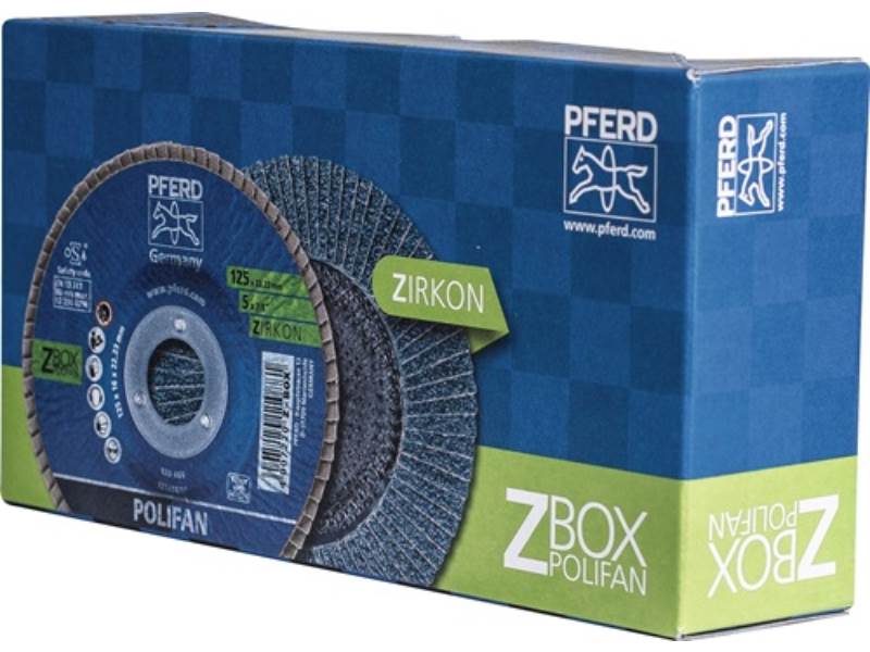 PFERD TOOLS 69300934 Fächerscheibe POLIFAN Z START STEELOX Ø 125 mm Körnung Z-40