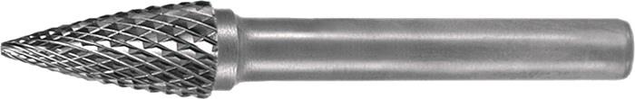 TECWERK 2000868703 Frässtift SPG D.12mm Kopf-L.25mm Schaft-D.6mm HM Verz.Kreuz T