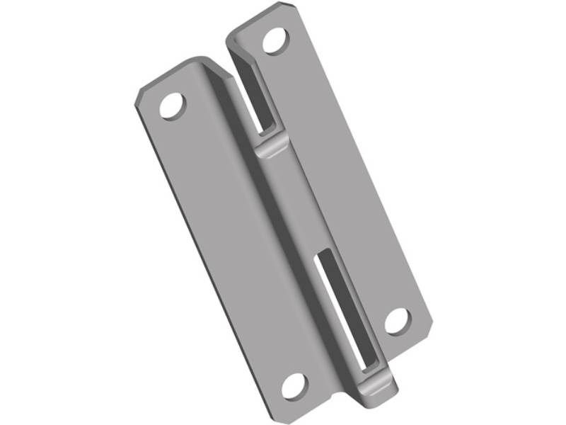 ALFER ALUMINIUM 10005-00005 Kurzschiene  Länge 70 mm weiß Stahl einreihige Lochu